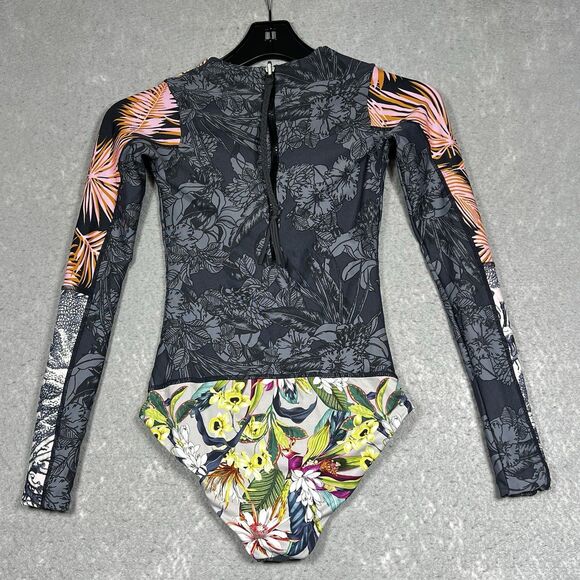 Maaji One Piece Swimsuit Womens XS Surfer Long Sleeve Signature Cut Reversible - Picture 1 of 12